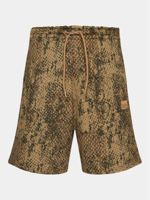 Alpha Industries Szorty sportowe Essentials 146363C Brązowy Regular Fit