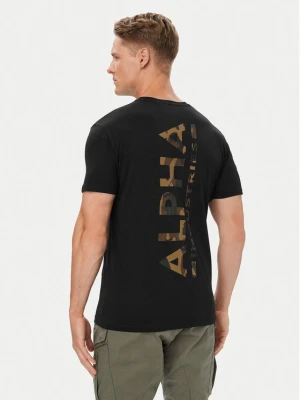 Alpha Industries T-Shirt Backprint 128507CP Czarny Regular Fit