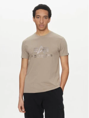 Alpha Industries T-Shirt Basic 100501 Beżowy Regular Fit
