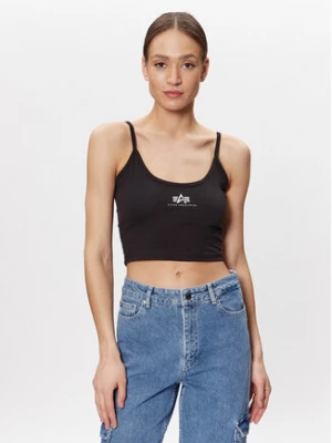 Alpha Industries T-Shirt Basic 116082 Czarny Cropped Fit