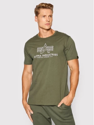 Alpha Industries T-Shirt Basic 118505 Zielony Regular Fit