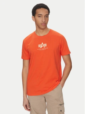 Alpha Industries T-Shirt Basic 118533 Pomarańczowy Regular Fit