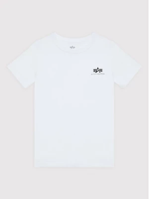Alpha Industries T-Shirt Basic Small Logo 196704 Biały Regular Fit