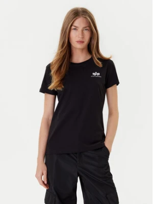 Alpha Industries T-Shirt Basic T Small Logo 196054 Czarny Regular Fit