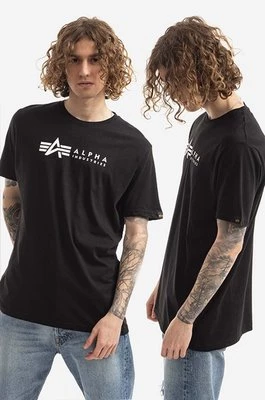 Alpha Industries t-shirt bawełniany 2-pack Alpha Label T 2 Pack kolor czarny wzorzysty 118534.03