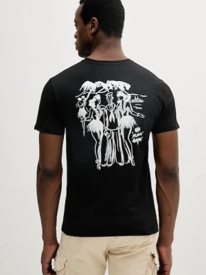 Alpha Industries t-shirt bawełniany Aloha T BP czarny