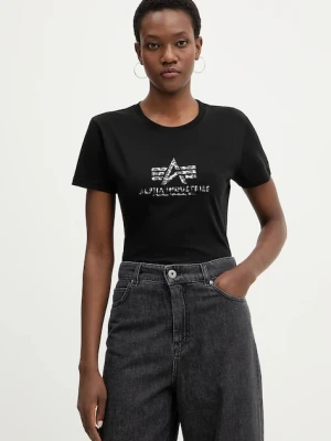 Alpha Industries t-shirt bawełniany Basic BL Mirror Leo W