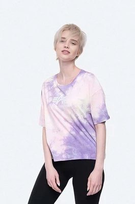 Alpha Industries t-shirt bawełniany Basic Tee Batik COS Wmn kolor różowy 116083.536-ROZOWY