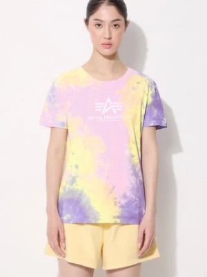 Alpha Industries t-shirt bawełniany Basic Tee Batik Wmn kolor różowy