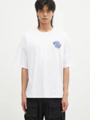 Alpha Industries t-shirt bawełniany Candy Crew męski kolor biały z nadrukiem 148509