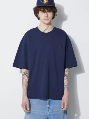 Alpha Industries t-shirt bawełniany Essentials RL kolor granatowy z aplikacją 146504