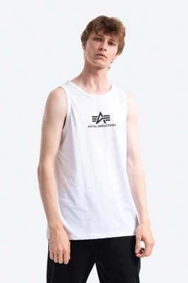 Alpha Industries t-shirt bawełniany kolor biały 126566.09-BIALY