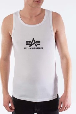 Alpha Industries t-shirt bawełniany kolor biały 176545.92-BIALY