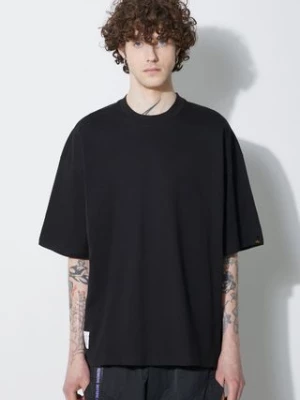 Alpha Industries t-shirt bawełniany Logo BP męski kolor czarny gładki 146507