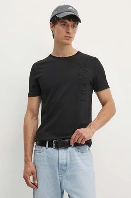 Alpha Industries t-shirt bawełniany męski kolor czarny wzorzysty 138500