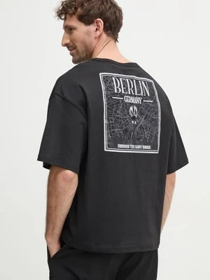 Alpha Industries t-shirt bawełniany męski kolor czarny z nadrukiem 148515