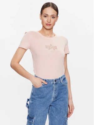 Alpha Industries T-Shirt Crystal 136063 Różowy Regular Fit