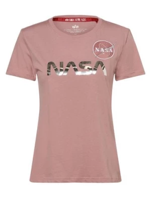 Alpha Industries T-shirt damski Kobiety Bawełna różowy nadruk,