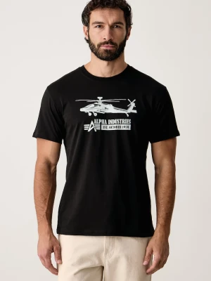 Alpha Industries T-shirt męski bawełniany Airborn Ops czarny