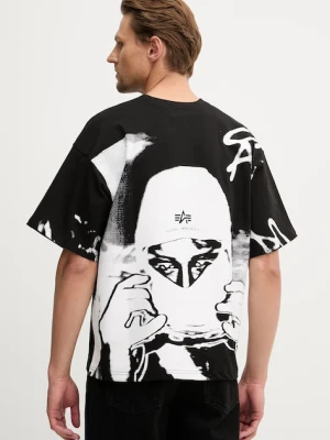 Alpha Industries t-shirt męski bawełniany Balaclava Backprint