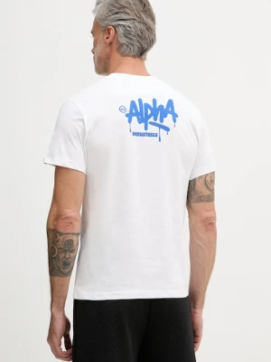 Alpha Industries T-shirt męski bawełniany Signature