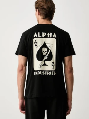 Alpha Industries T-shirt męski bawełniany Skull Ops czarny
