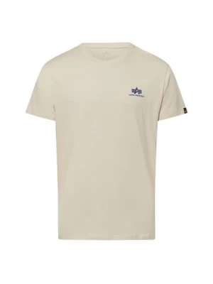 Alpha Industries T-shirt Mężczyźni Bawełna beżowy jednolity,