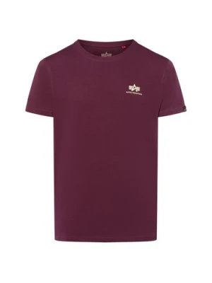 Alpha Industries T-shirt Mężczyźni Bawełna lila jednolity,