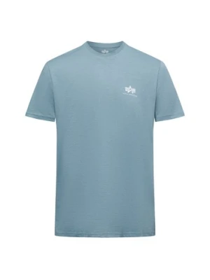 Alpha Industries T-shirt Mężczyźni Bawełna niebieski jednolity,
