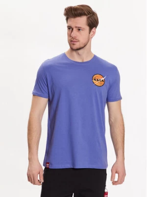 Alpha Industries T-Shirt NASA Davinci T 136508 Fioletowy Regular Fit