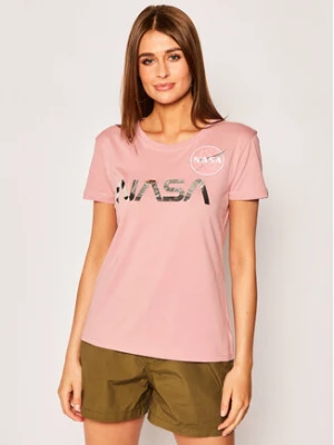 Alpha Industries T-Shirt Nasa Pm 198053 Różowy Regular Fit