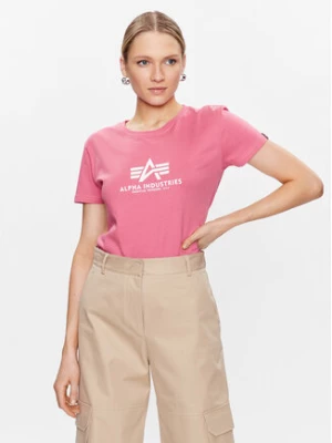 Alpha Industries T-Shirt New Basic 196051 Różowy Regular Fit