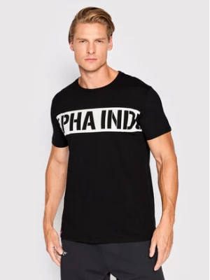 Alpha Industries T-Shirt Printed Stripe 118511 Czarny Regular Fit