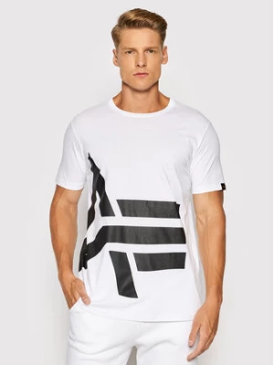 Alpha Industries T-Shirt Side Logo 118508 Biały Regular Fit