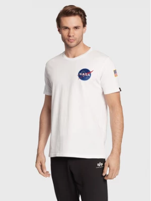 Alpha Industries T-Shirt Space Shuttle 176507 Biały Regular Fit