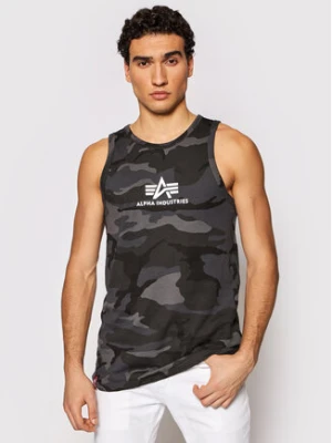 Alpha Industries Tank top Basci Camo 126566C Szary Regular Fit