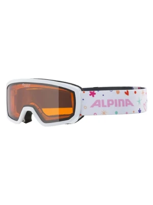 Alpina Gogle narciarskie "Scarabeo JR" w kolorze biało-pomarańczowym rozmiar: onesize