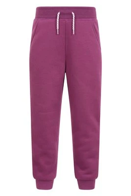Alpine — dziecięce spodnie dresowe z podszewką z futra - Pink Mountain Warehouse