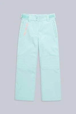 Alpine - dziecięce spodnie śniegowe - Green Animal