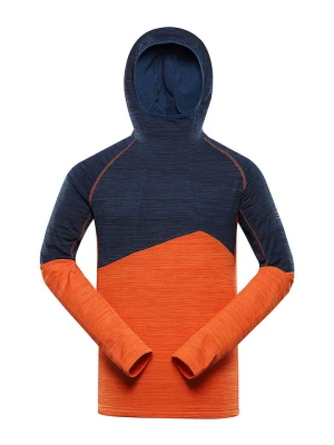Alpine Pro Bluza polarowa "Gorf" w kolorze pomarańczowo-granatowym rozmiar: XL