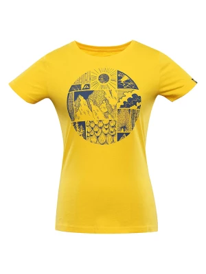Alpine Pro Koszulka "Ecca" w kolorze żółtym rozmiar: S