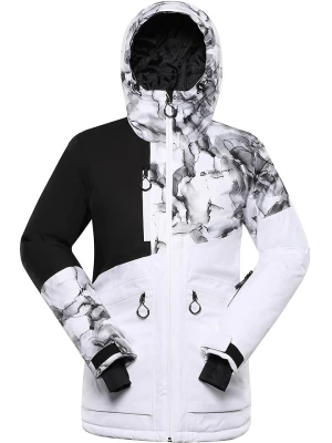 Alpine Pro Kurtka narciarska "Uzera" w kolorze biało-czarnym rozmiar: XL