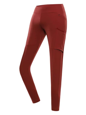 Alpine Pro Legginsy funkcyjne "Gerwa 2" w kolorze czerwonym rozmiar: S