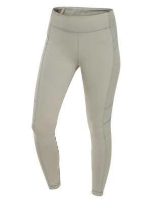Alpine Pro Legginsy sportowe "Gobra" w kolorze khaki rozmiar: XL