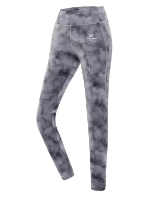 Alpine Pro Legginsy sportowe "Marda" w kolorze szarym rozmiar: S