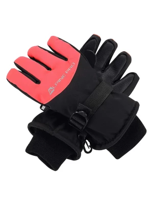 Alpine Pro Rękawiczki narciarskie "Lordo" w kolorze czarno-różowym rozmiar: M