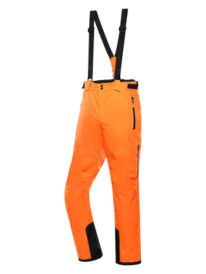 Alpine Pro Spodnie narciarskie "Lermon" w kolorze jaskrawopomarańczowym rozmiar: XXL