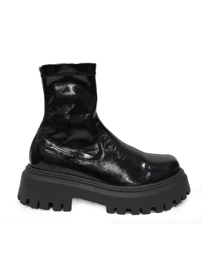 Altercore Botki Morrigan damskie kolor czarny na platformie