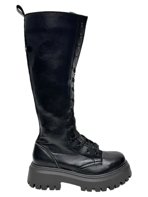 Altercore kozaki Camilla Black damskie kolor czarny na platformie Camilla Black