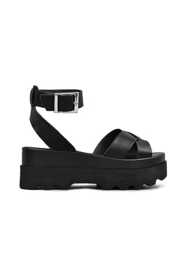 Altercore sandały ZOE damskie kolor czarny na platformie